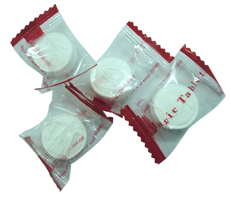 소형 마술 동전 조직 100% 자연적인 펄프를 가진 압축 수건 사탕 포장
